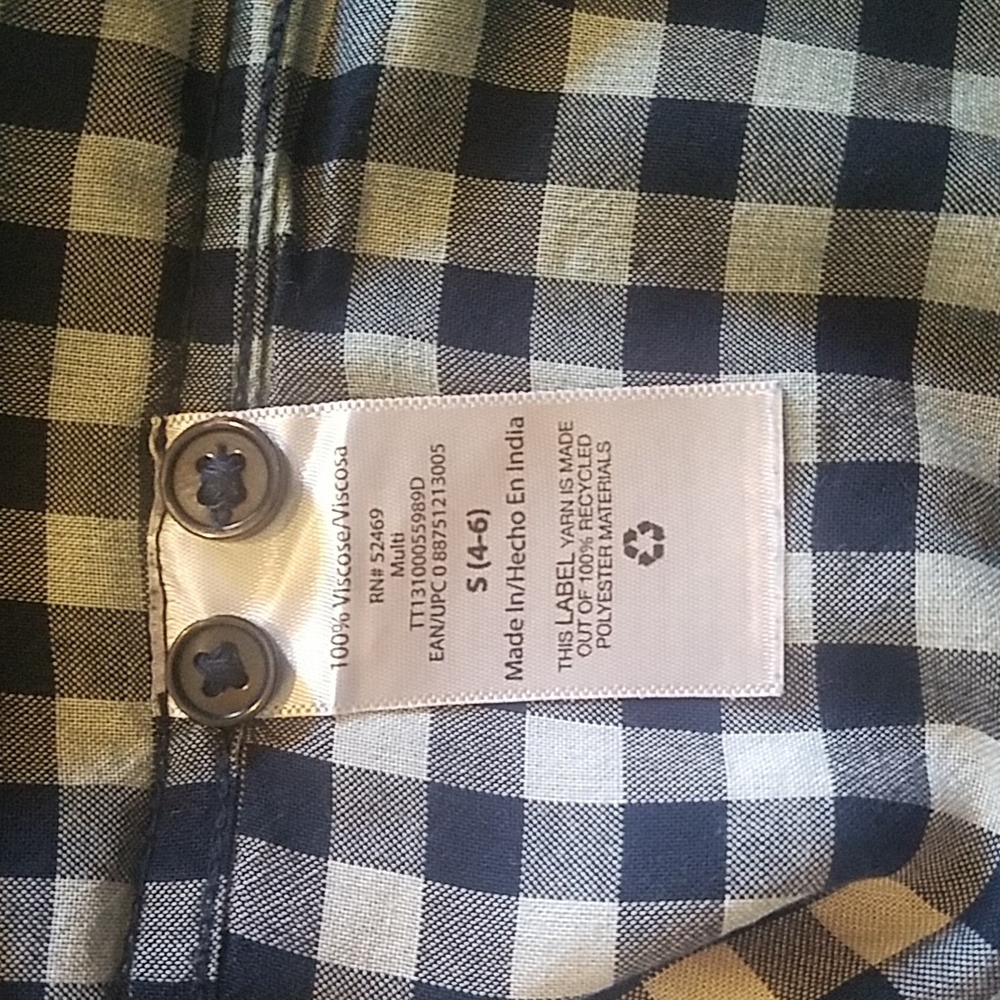 Blue ombre plaid button down - Picture 10 of 10